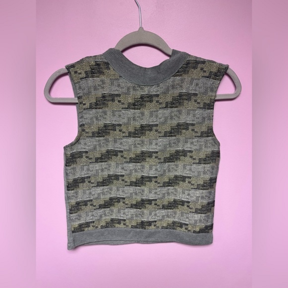 Zara Metallic Mock Turtle Neck‎